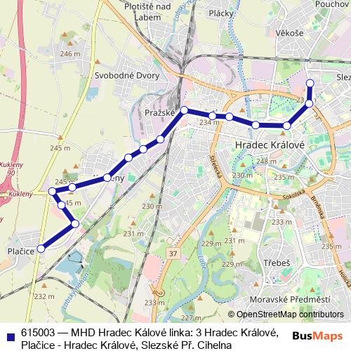 615003 trolleybus Line Map