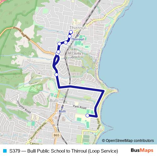 S379 bus Line Map