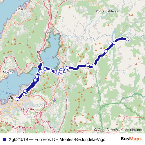 Xg624019 bus Line Map