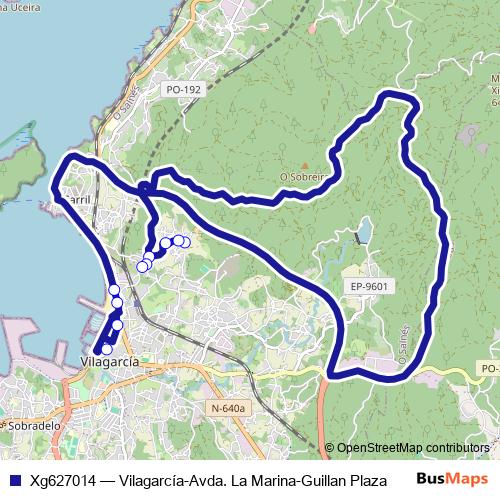 Xg627014 bus Line Map