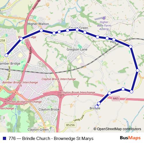 776 bus Line Map