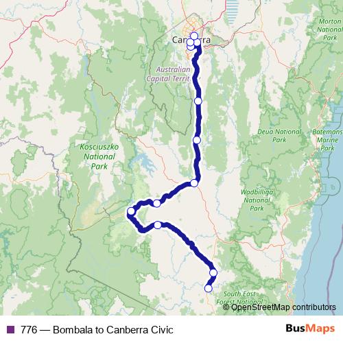 776 bus Line Map