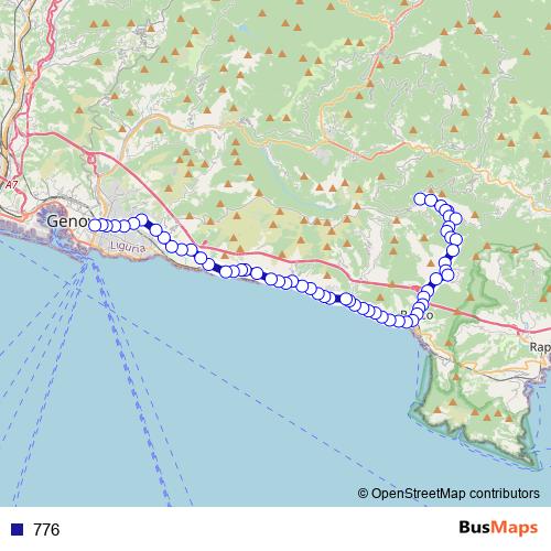 776 bus Line Map