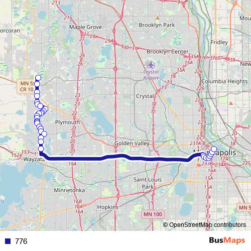 776 bus Line Map