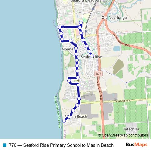 776 bus Line Map