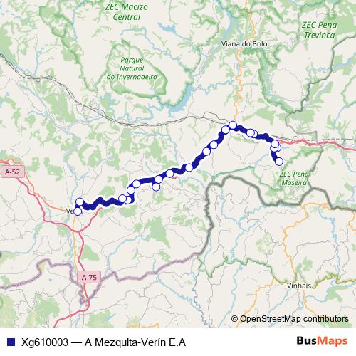 Xg610003 bus Line Map