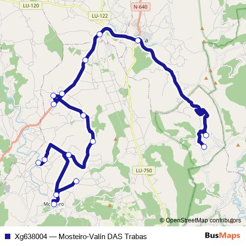 Xg638004 bus Line Map
