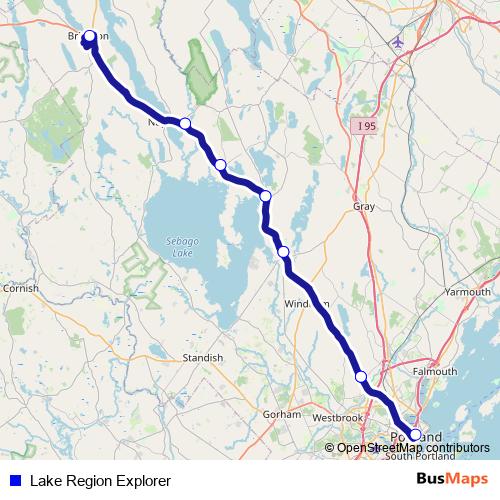 Lake Region Explorer bus Line Map