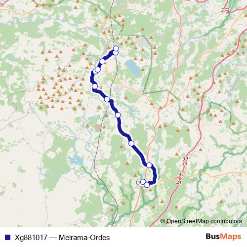 Xg881017 bus Line Map