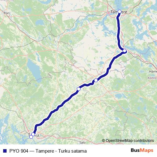PYO 904 rail Line Map