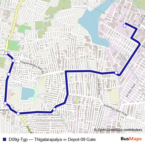 D09g-Tgp bus Line Map
