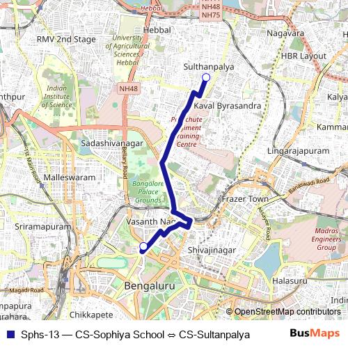 Sphs-13 bus Line Map