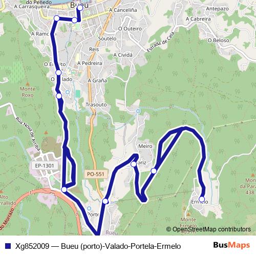 Xg852009 bus Line Map