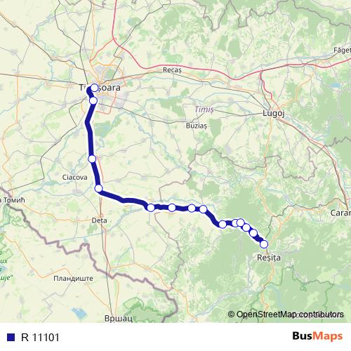 R 11101 rail Line Map