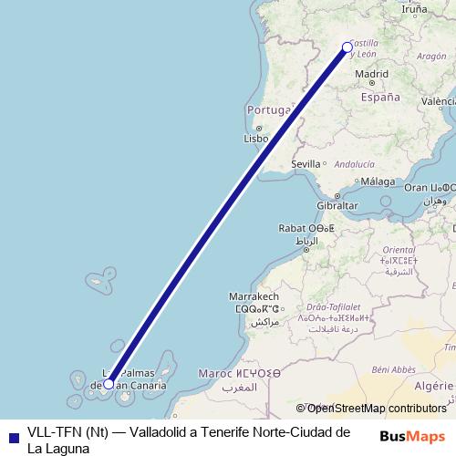VLL-TFN (Nt) air Line Map