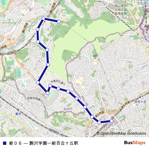新０６ bus Line Map