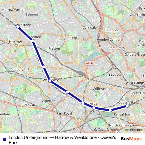 London Underground bus Line Map