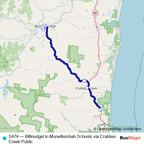 S474 bus Line Map