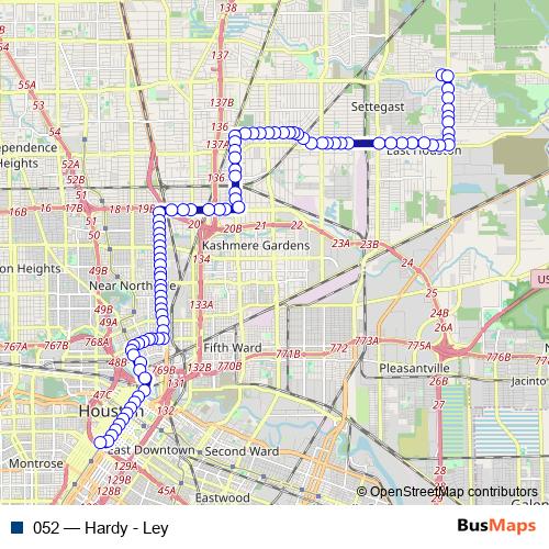 052 bus Line Map