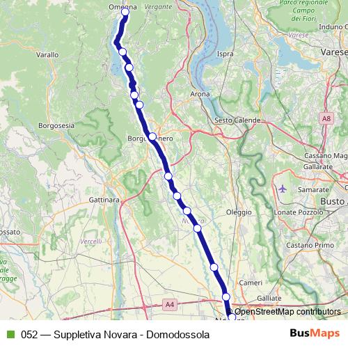 052 bus Line Map