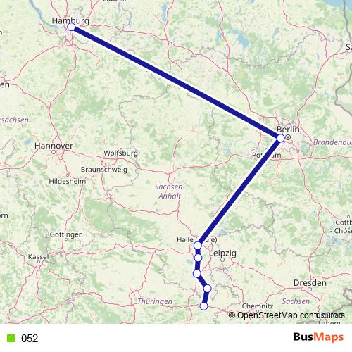 052 bus Line Map