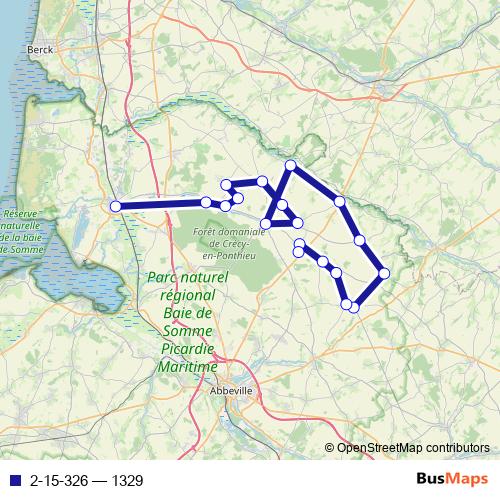 2-15-326 bus Line Map