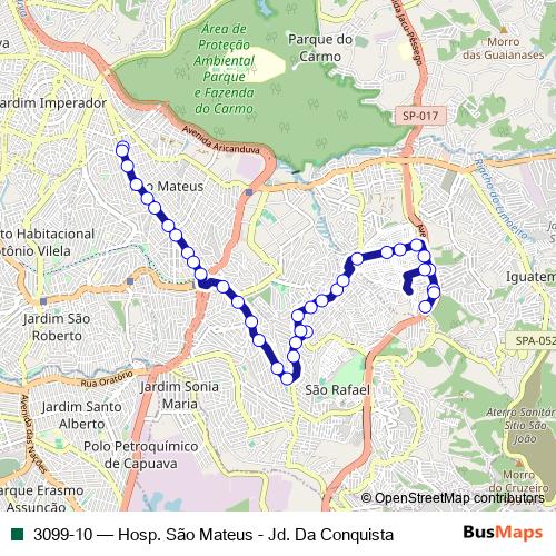 3099-10 bus Line Map