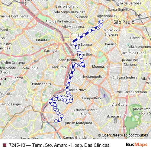7245-10 bus Line Map