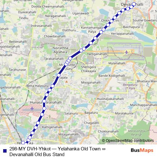 298-MY DVH-Yhkot bus Line Map