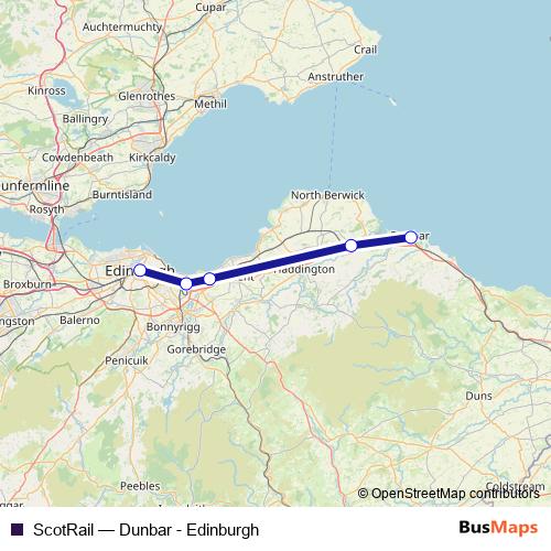 ScotRail rail Line Map