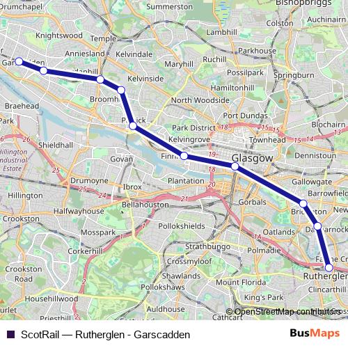 ScotRail rail Line Map
