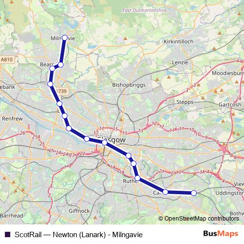 ScotRail rail Line Map