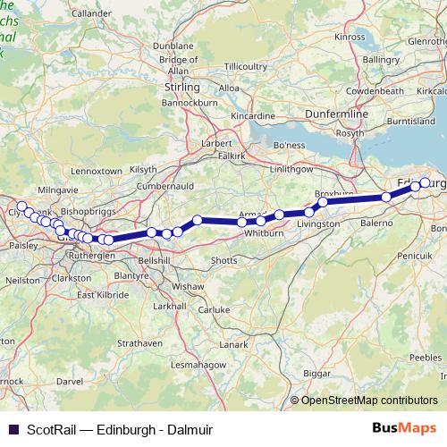 ScotRail rail Line Map