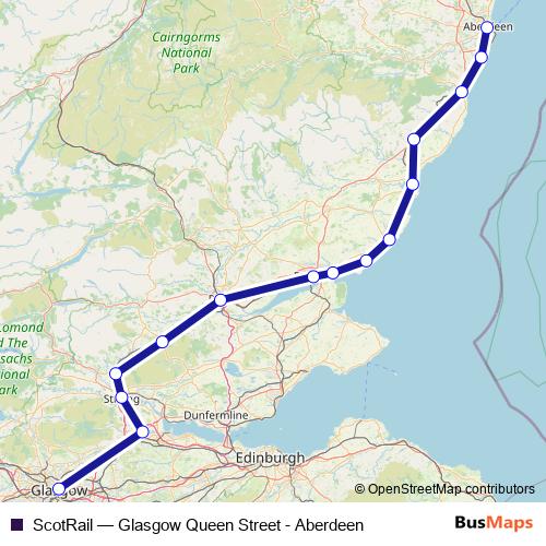 ScotRail rail Line Map
