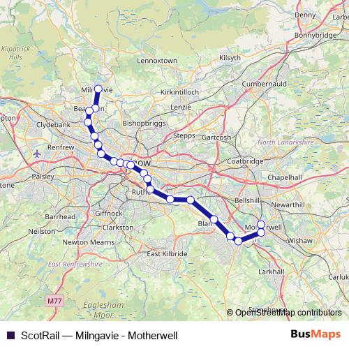 ScotRail rail Line Map