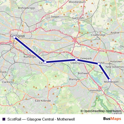 ScotRail rail Line Map