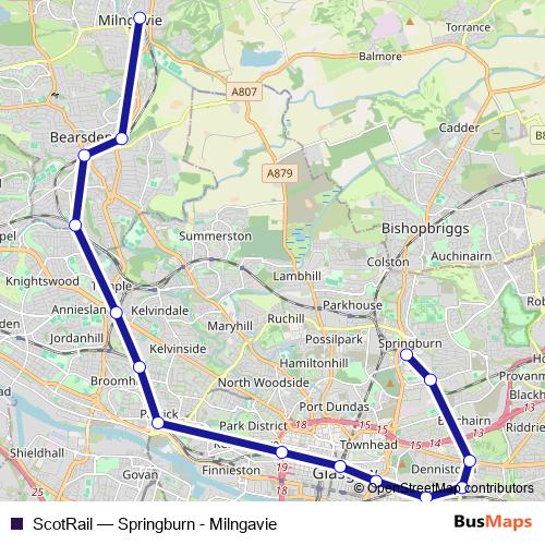 ScotRail rail Line Map