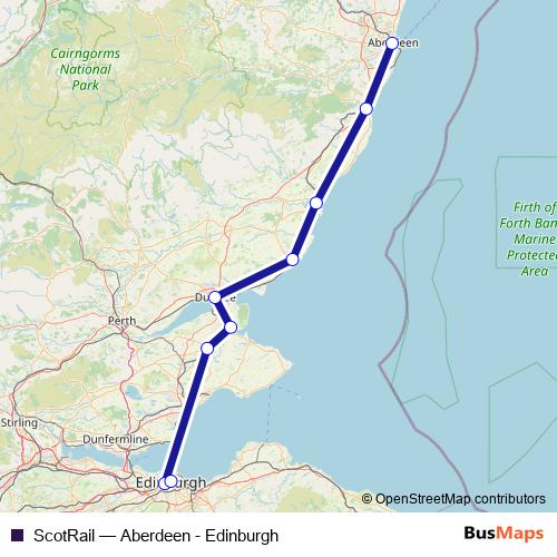 ScotRail rail Line Map