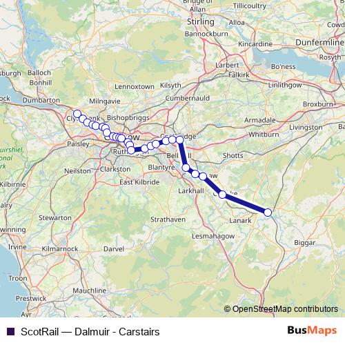 ScotRail rail Line Map