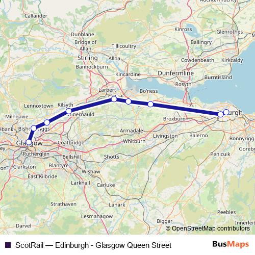 ScotRail rail Line Map