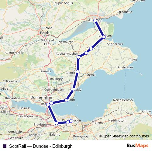 ScotRail rail Line Map