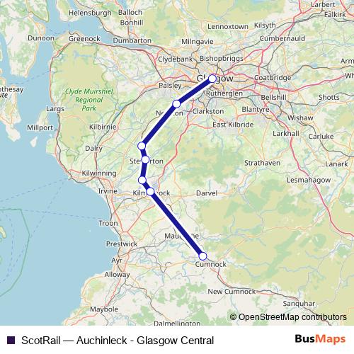 ScotRail rail Line Map