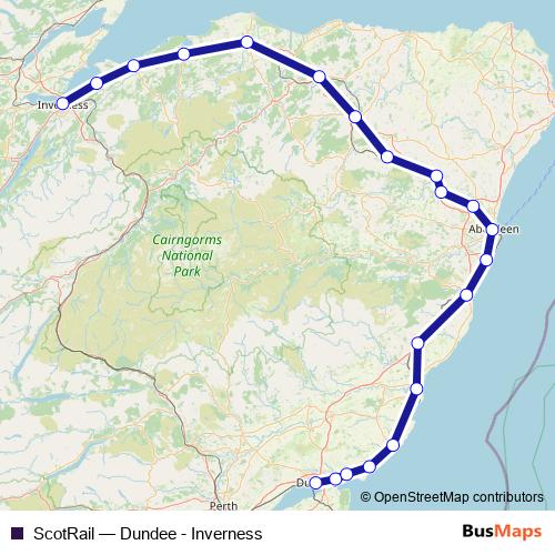 ScotRail rail Line Map