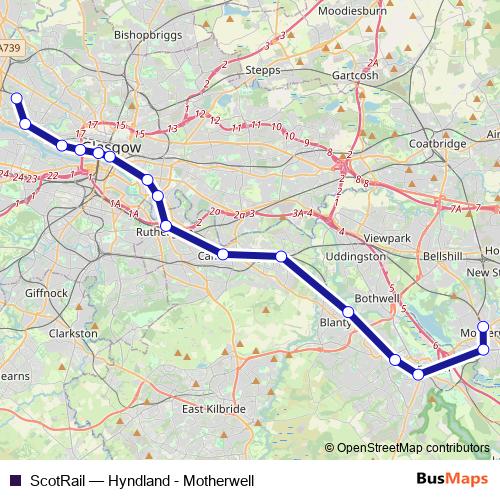 ScotRail rail Line Map
