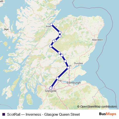 ScotRail rail Line Map
