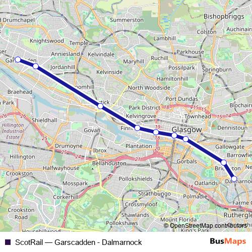 ScotRail rail Line Map