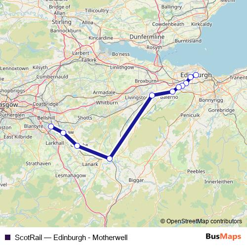 ScotRail rail Line Map