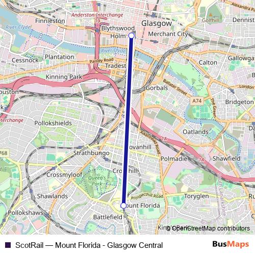 ScotRail rail Line Map