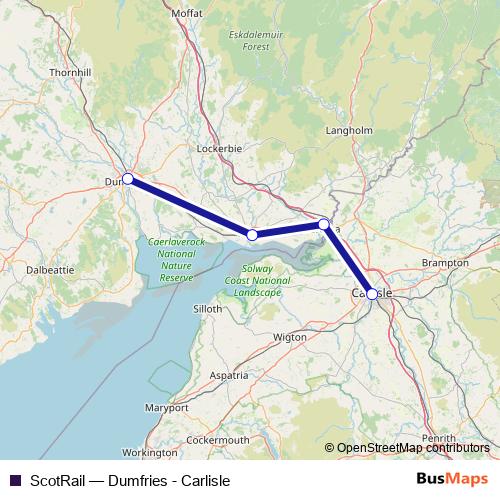 ScotRail rail Line Map