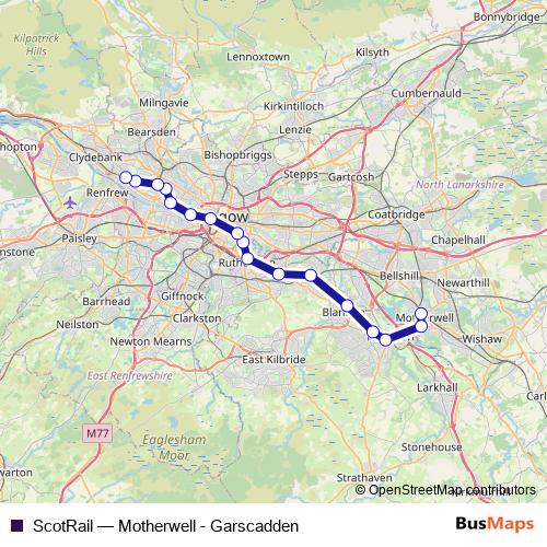 ScotRail rail Line Map